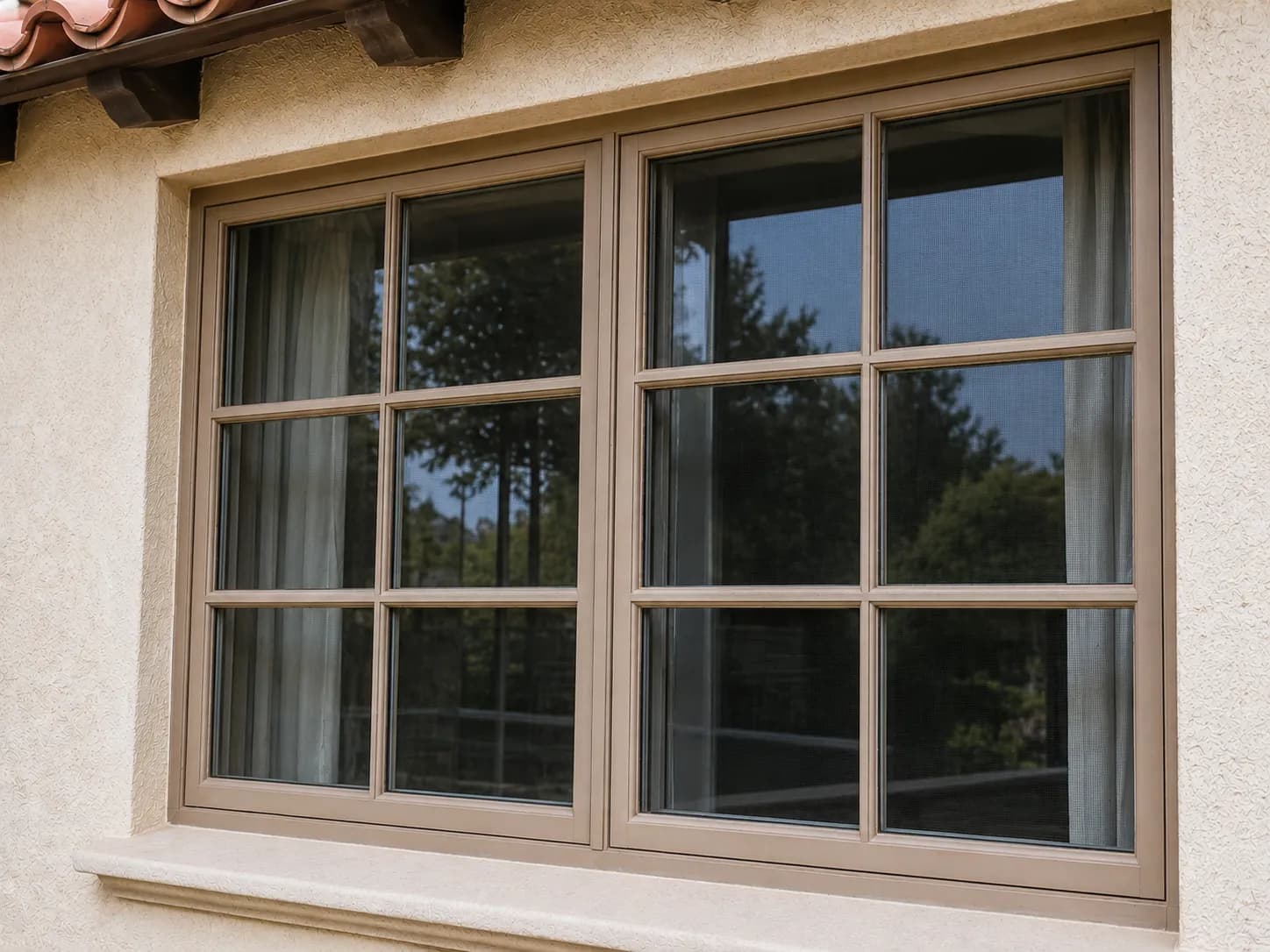 Window Cleaning before and after in Calabasas