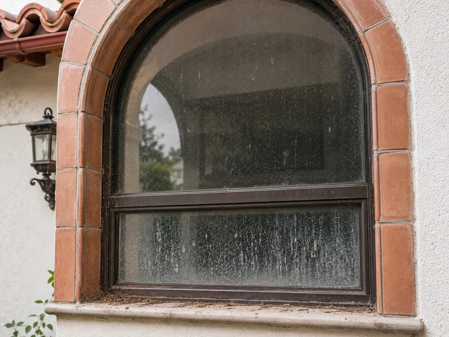 Window Cleaning before and after in Calabasas