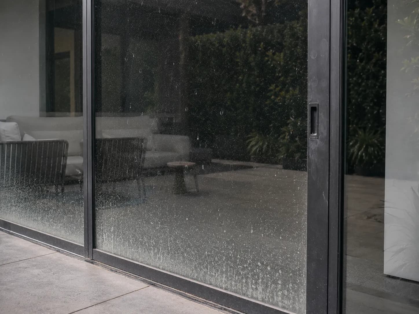 Window Cleaning before and after in Calabasas