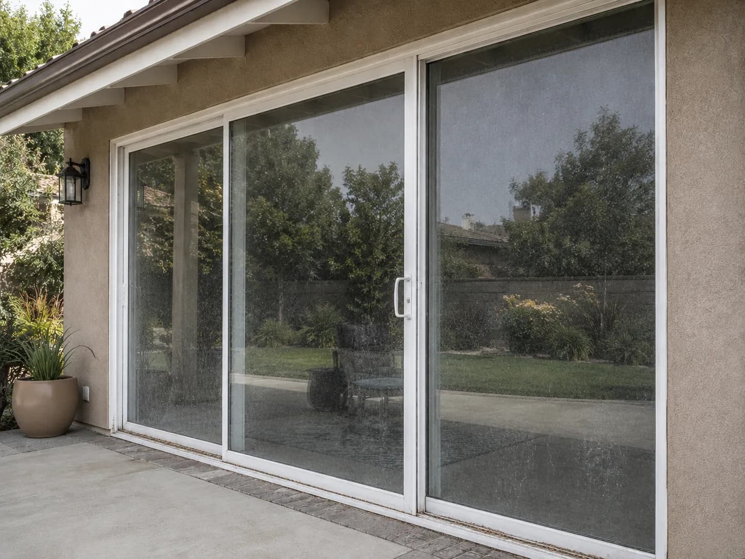 Window Cleaning before and after in Calabasas